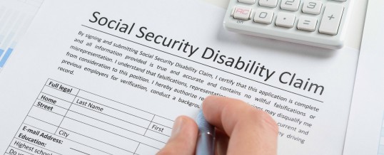 Social security disability claim forms