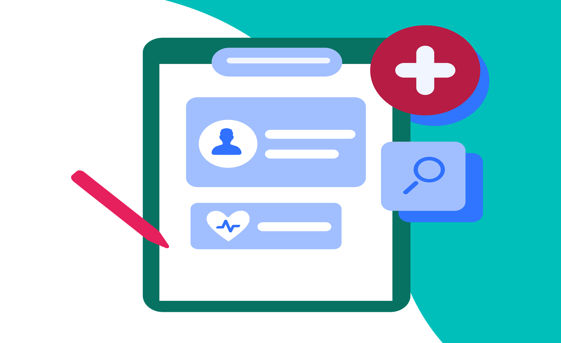 Personal medical profile icon